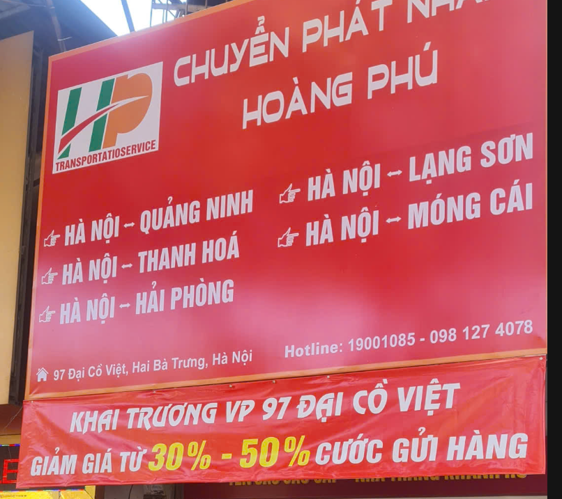 Mở Văn Phòng Giao Dịch Mới Tại 97 Đại Cồ Việt, Hai Bà Trưng, Hà Nội • Hoàng Phú Limousine - Chuyên tuyến Hà Nội - Quảng Ninh - Sapa - Lạng Sơn