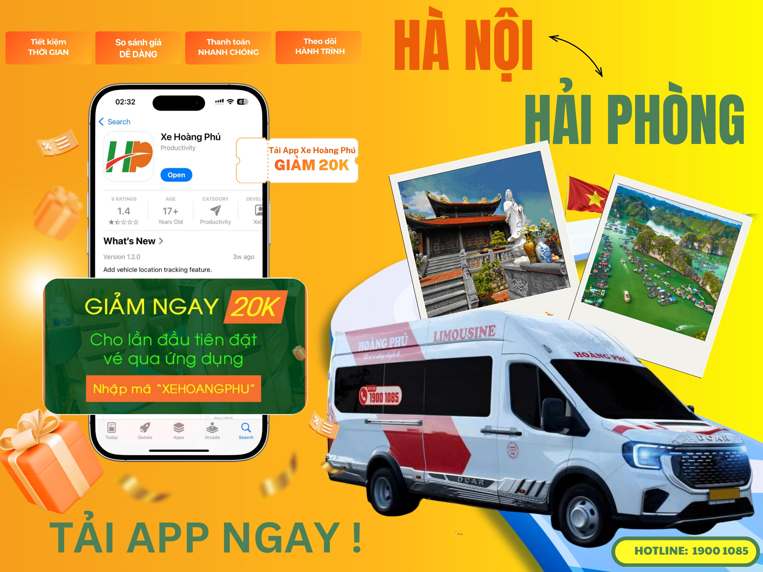 Tải app liền tay, nhận ngay voucher giảm 20K