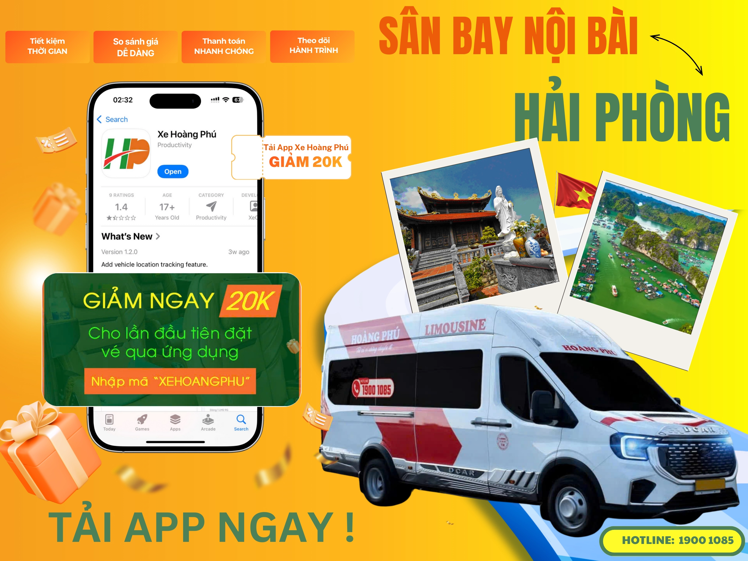 Chỉ 1 chạm tải app – Giảm ngay 20K