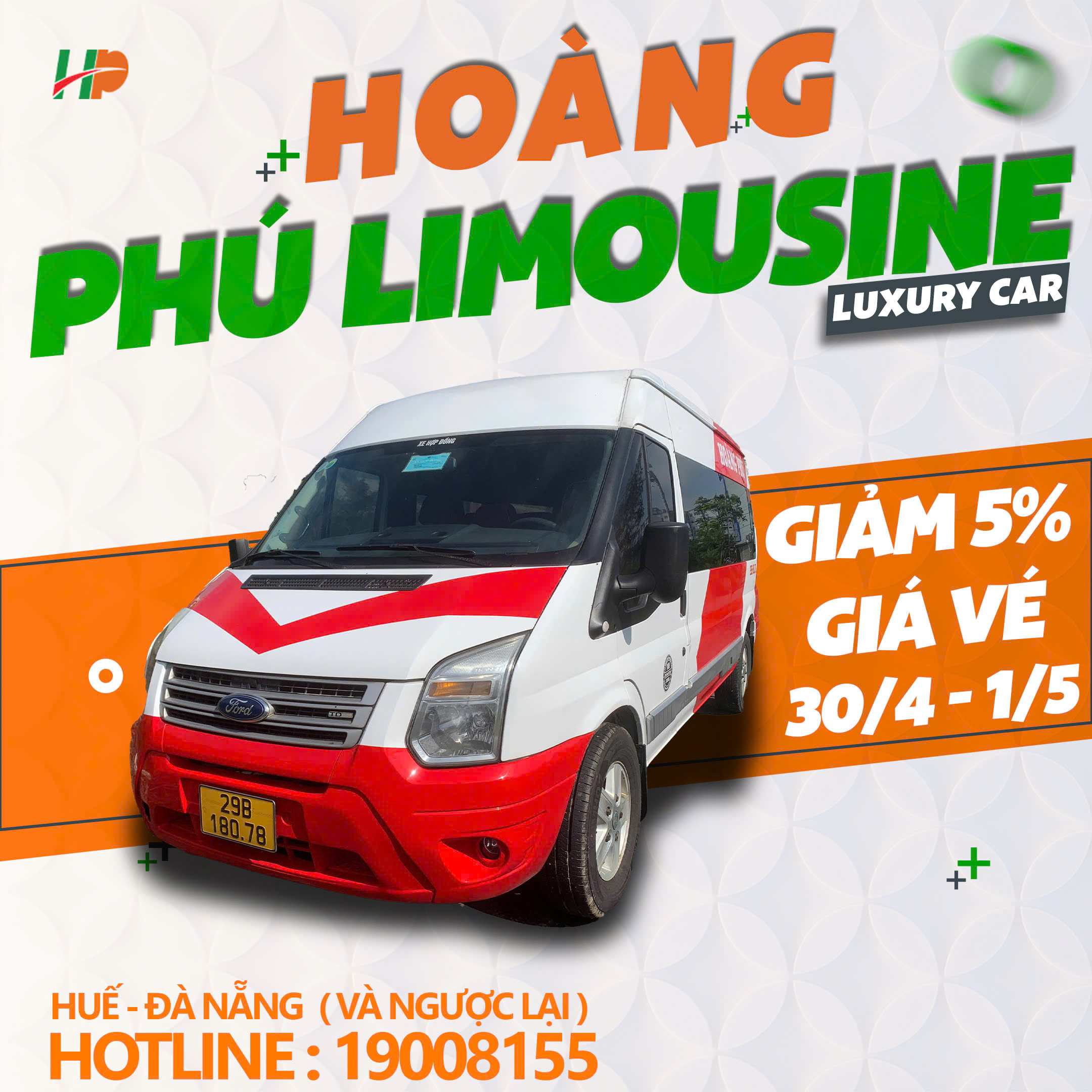 ƯU ĐÃI ĐẶC BIỆT DỊP LỄ 30/4 VÀ 1/5 – GIẢM 5% GIÁ VÉ TUYẾN HUẾ – ĐÀ NẴNG VÀ NGƯỢC LẠI